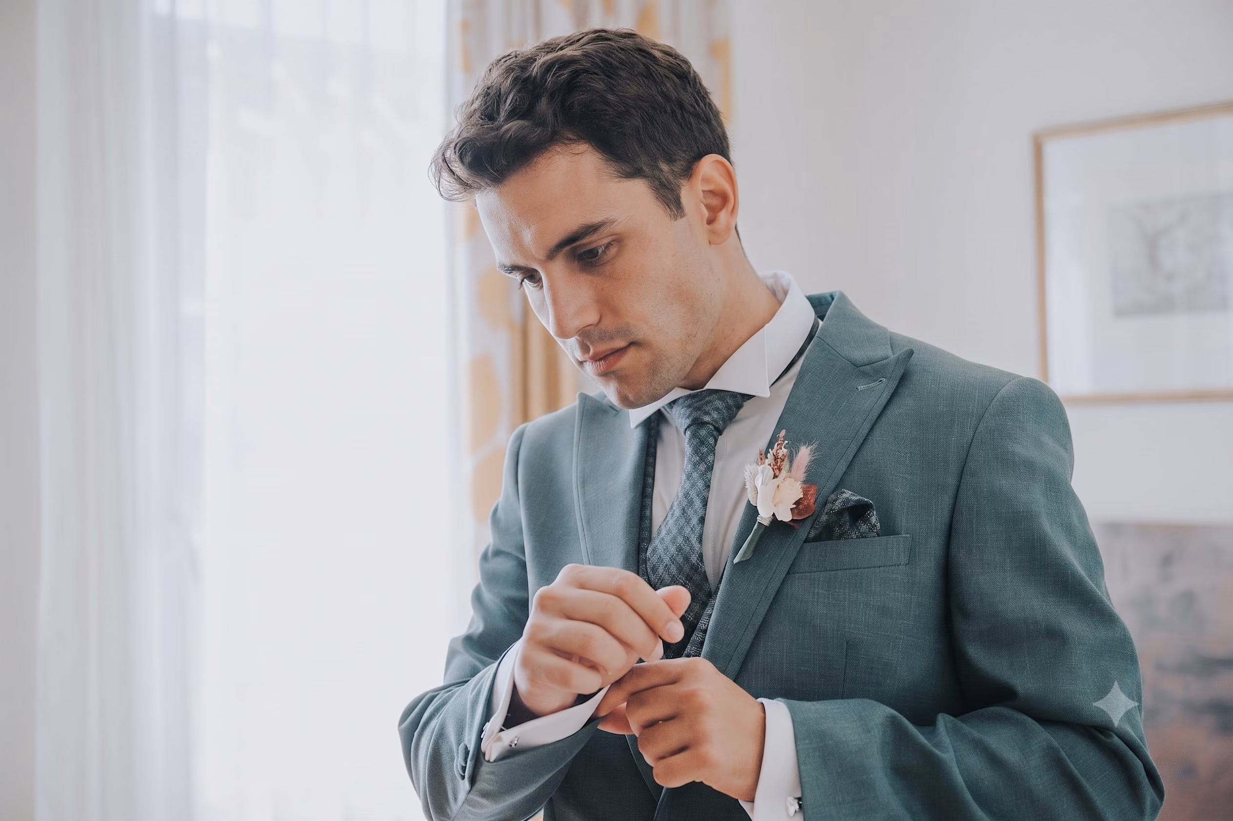 Traje de novio a medida confeccionado en DEIM Ceremonia Caballero, Vigo